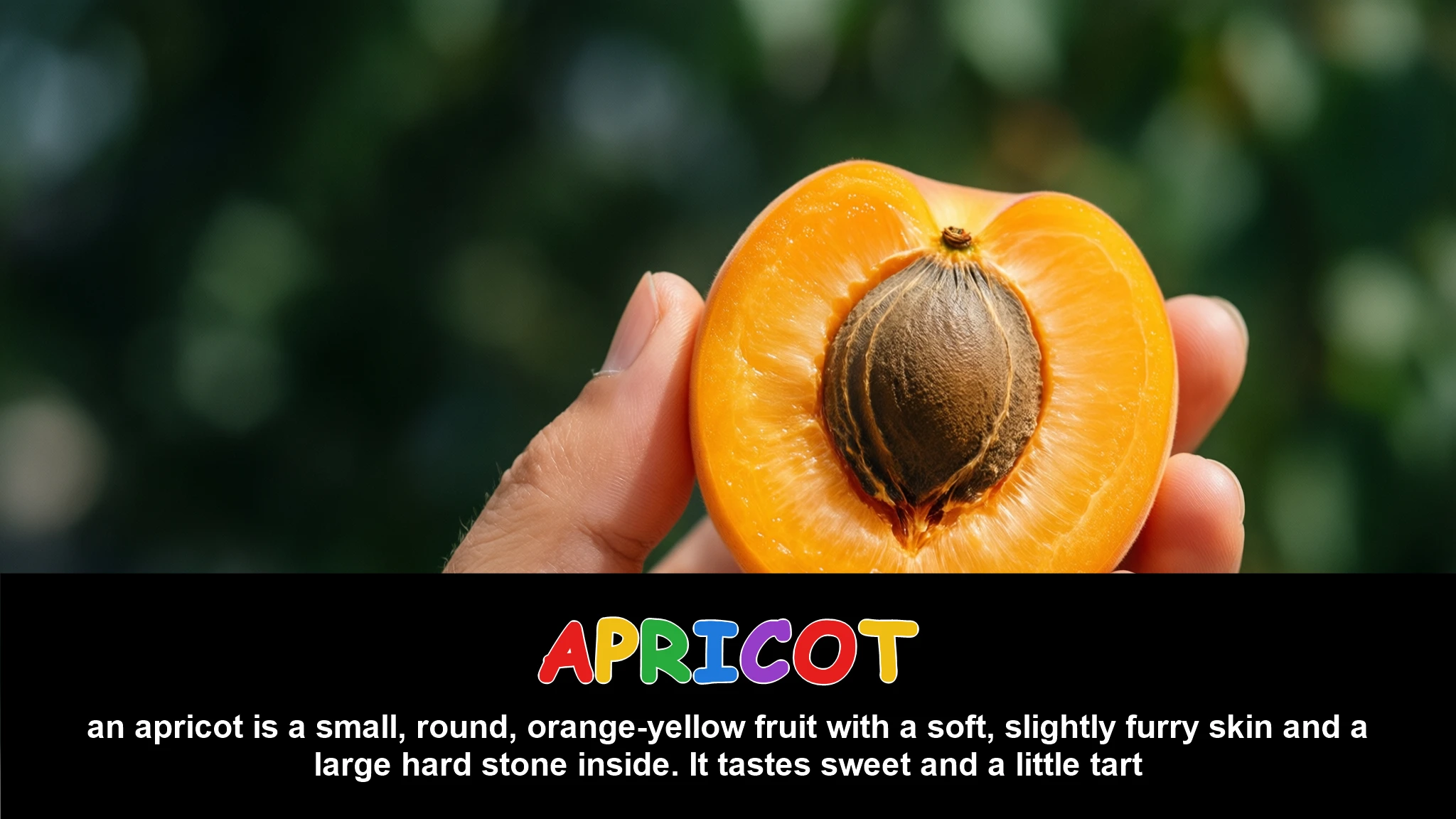 English Illustration for apricot